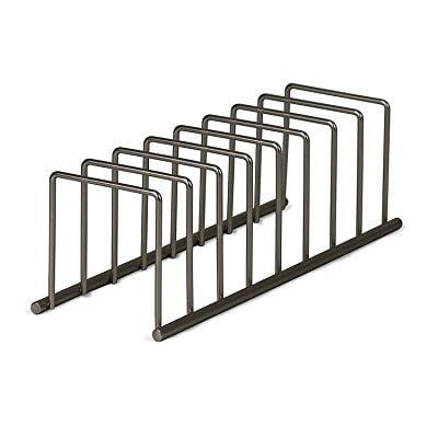 Plate Organizer - spectrum diversified euro lid organizer, plate rack, satin nickel