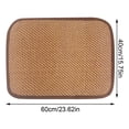 thumbnail image 2 of Woven Rattan Pet Cooling Mat Sky Blue 16 x 24 Inch Breathable Cool Summer Bed Pad for Dog Cat Rabbit Hamster Indoor Use, 2 of 8