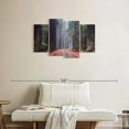 thumbnail image 2 of Elephant Stock Road To A Redwood Forest Wall Art - Horizontal Multi Panel Canvas - Living Room Wall Decor - Transportation Multi Panel - Orange And Brown Decor - 36" x 22", 2 of 8