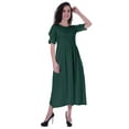 thumbnail image 2 of Moomaya Robe Taille Rassemblée Longueur Thé Vêtements d'Été Classiques, 2 of 6