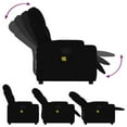 thumbnail image 3 of vidaXL Massage Recliner Chair Black Fabric, 3 of 5