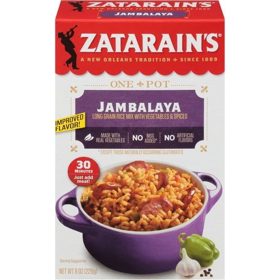 Zatarain's Jambalaya Rice Mix 8oz (Pack of 48)