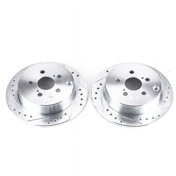 Power Stop JBR932XPR Evolution Drilled & Slotted Rotors -Rear