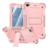 Dteck Case for iPad mini 5 / iPad mini 4 with Screen Protector Film, Dteck Heavy 3 IN 1 Rugged Shockproof Case Kickstand Protective Cover, Rosegold