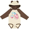 thumbnail image 3 of Inktastic Cute Axolotl Birthday with Cupcake Boys or Girls Long Sleeve Baby Bodysuit, 3 of 5