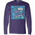 thumbnail image 3 of Inktastic 100 Days of School Stars in Blue Long Sleeve T-Shirt, 3 of 5