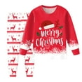 thumbnail image 2 of Staki Boys Christmas Pajamas Kids Christmas Pajamas Toddler Kids Sleepwear Boys Santa Claus Pajamas Winter Nightwear(Red,2-3 Years), 2 of 6