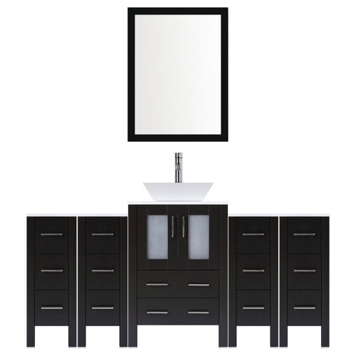 LessCare Modern 72'' Single Bathroom Vanity Set with Mirror