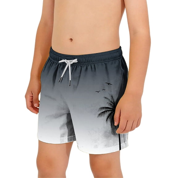 ATOGUTA Boys Swim Shorts Quick Dry Boys Swim Trunks Bathing Suit Kids Swimwear with Pockets Size 6-15, Multicolor