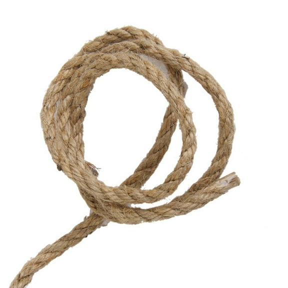 GARVALON Strong Twine Rope Jute Natural Khaki 1Pack 6mm * 10m For Decorations