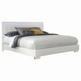 thumbnail image 7 of Felicity Queen Panel Bed with LED Lighting Glossy White, 7 of 7