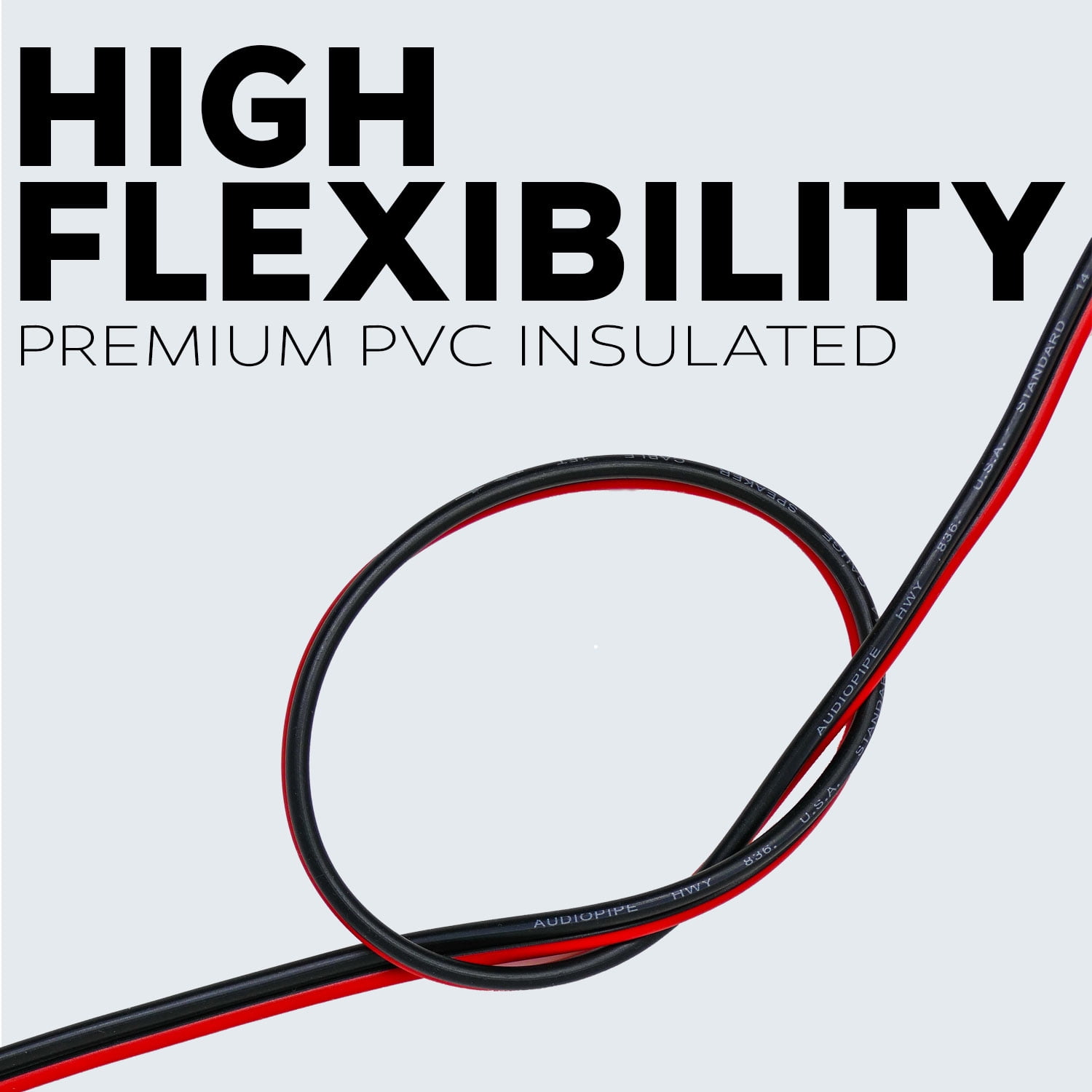 20 Gauge 1000 Feet Speaker Wire Red Black 2 Conductor Copper Clad Aluminum CCA