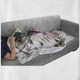 thumbnail image 6 of Fairy Soft Flannel Fleece Throw Blanket, Girl Drawing Design with Butterflies Nature Illustration Facial Expression, Cozy Plush for Indoor and Outdoor Use, 50" x 70", Multicolor, by Ambesonne, 6 of 6