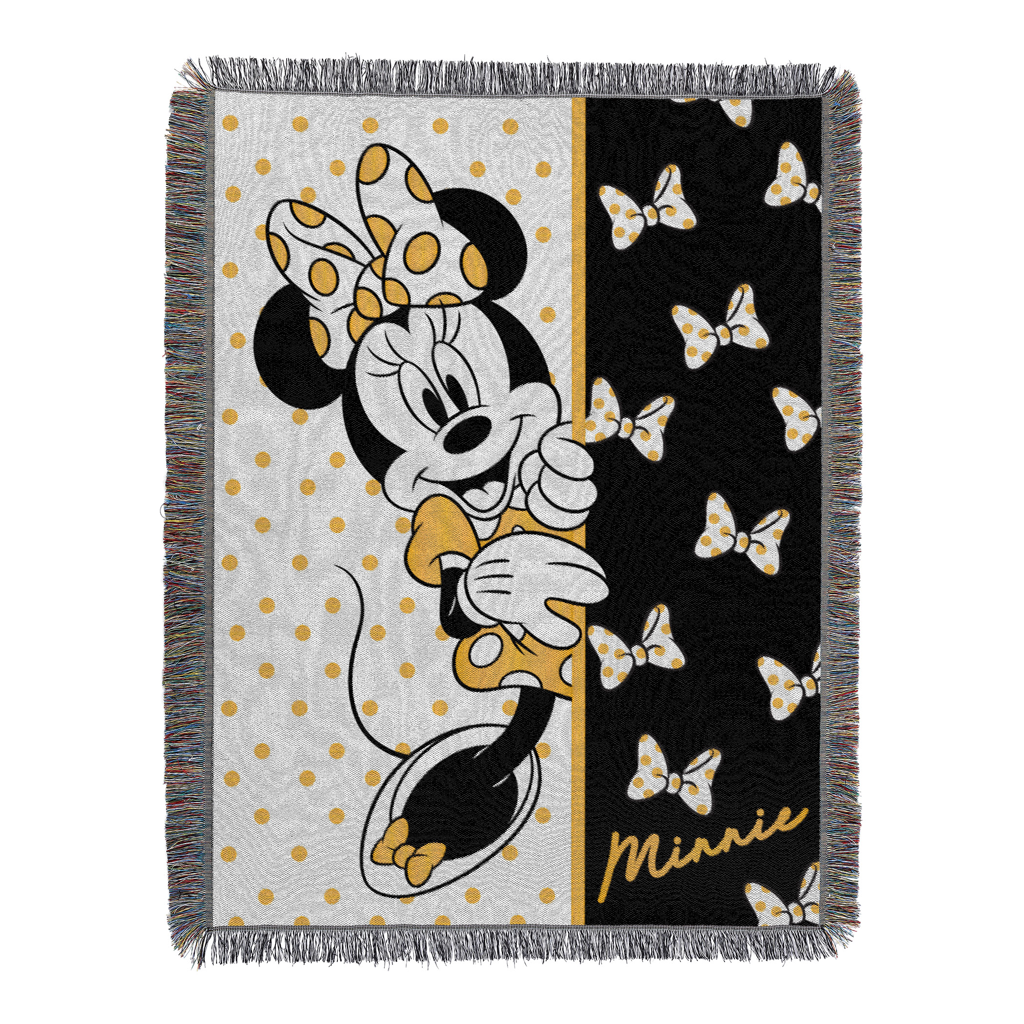 Minnie Peekaboo Metal Woven Tapestry Throw Blanket - Walmart.com