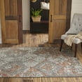 thumbnail image 6 of Momeni Distressed Design Contemporary/Transitional Area Rugs, Gray/Orange/Red,63.6" x 91.2", 6 of 6