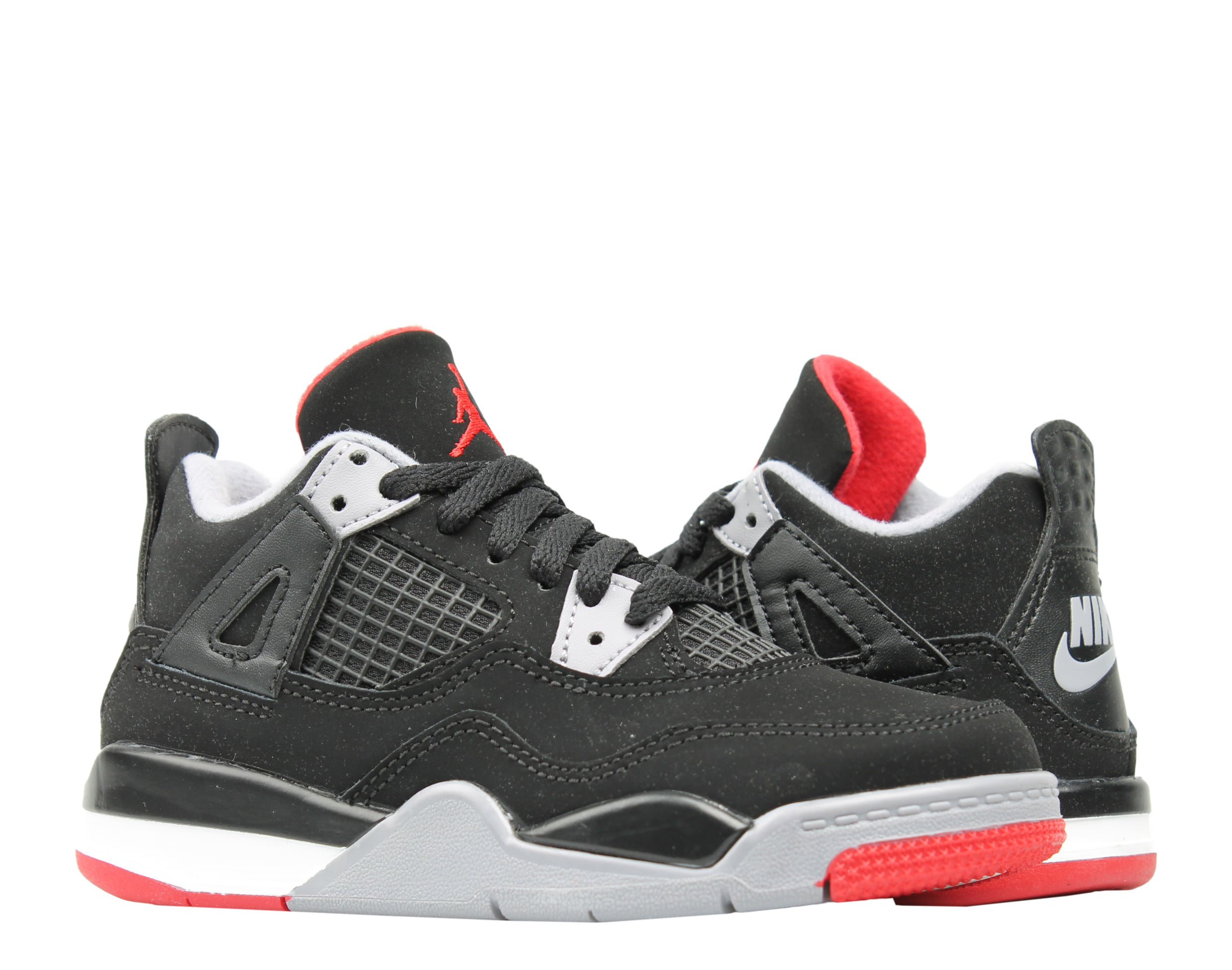 Nike Air Jordan 4 Retro (PS) Bred Little Kids Basketball Shoes 