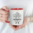 thumbnail image 5 of CafePress - Not My Circus, Not My Monkeys Mugs - 11 oz Ceramic Mug - Novelty Coffee Tea Cup, 5 of 6