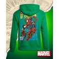 thumbnail image 2 of Sudadera con capucha Marvel Spider-Man con estampado para hombre, color verde, talla M, 2 of 7