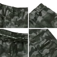 thumbnail image 6 of Zimjoy Mens Cargo Shorts Athletic Lightweight Breathable Casual Gym Work Mens Shorts Drawstring Elastic Waist Bermuda with Zipper Pockets Dark Gray 2XL, 6 of 6