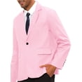 thumbnail image 4 of Lars Amadeus Suit Jackets for Men's Solid Color Single Breasted Sports Coat Blazers, 4 of 5