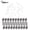 White, variant on BOKYAN 60-Piece Terminal Tackle Carp Fishing Accessories - 20 Threaded Bait Screws & 40 White Hook Stopper Beads for Saltwater and Freshwater Trips