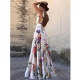thumbnail image 2 of Wangsaura Women's Long Flower Pattern Dress, Slender Waist Strap Style Dress, 2 of 9
