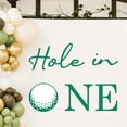 thumbnail image 3 of Golf Wall Decal, Hole in One Birthday Backdrop Decals，First Golf Themes Birthday Party Decoration, for Balloon Arch, Golf Baby Shower Party, Baby Boy First Birthday Background Golf Decor Sign., 3 of 6