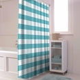 thumbnail image 6 of Touchbetter Rustic Teal White Buffalo Check Plaid Pattern Shower Curtain, Farmhouse Shower Curtains Set with Hooks, Waterproof Fabric Bathroom Curtains Decor Home Accessories,Stall 36 X 72 Inch, 6 of 6