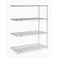 thumbnail image 3 of Nexel 5 Tier Stainless Steel Wire Shelving Add-On Unit, 54"W x 18"D x 86"H, 3 of 4