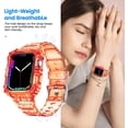 thumbnail image 6 of ANTHOUSE Compatible for Apple Watch 42mm 44mm 45mm with Bumper Case Cover, Clear Crystal Men Women Durable Sport Transparent Protective Bands for iWatch Series 8 7 6 5 4 3 2 1 SE, 6 of 14