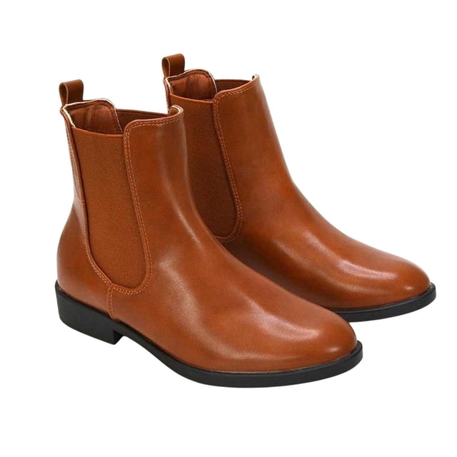 XY London Bottes Chelsea à Enfiler à Talon Plat Nala pour Femmes