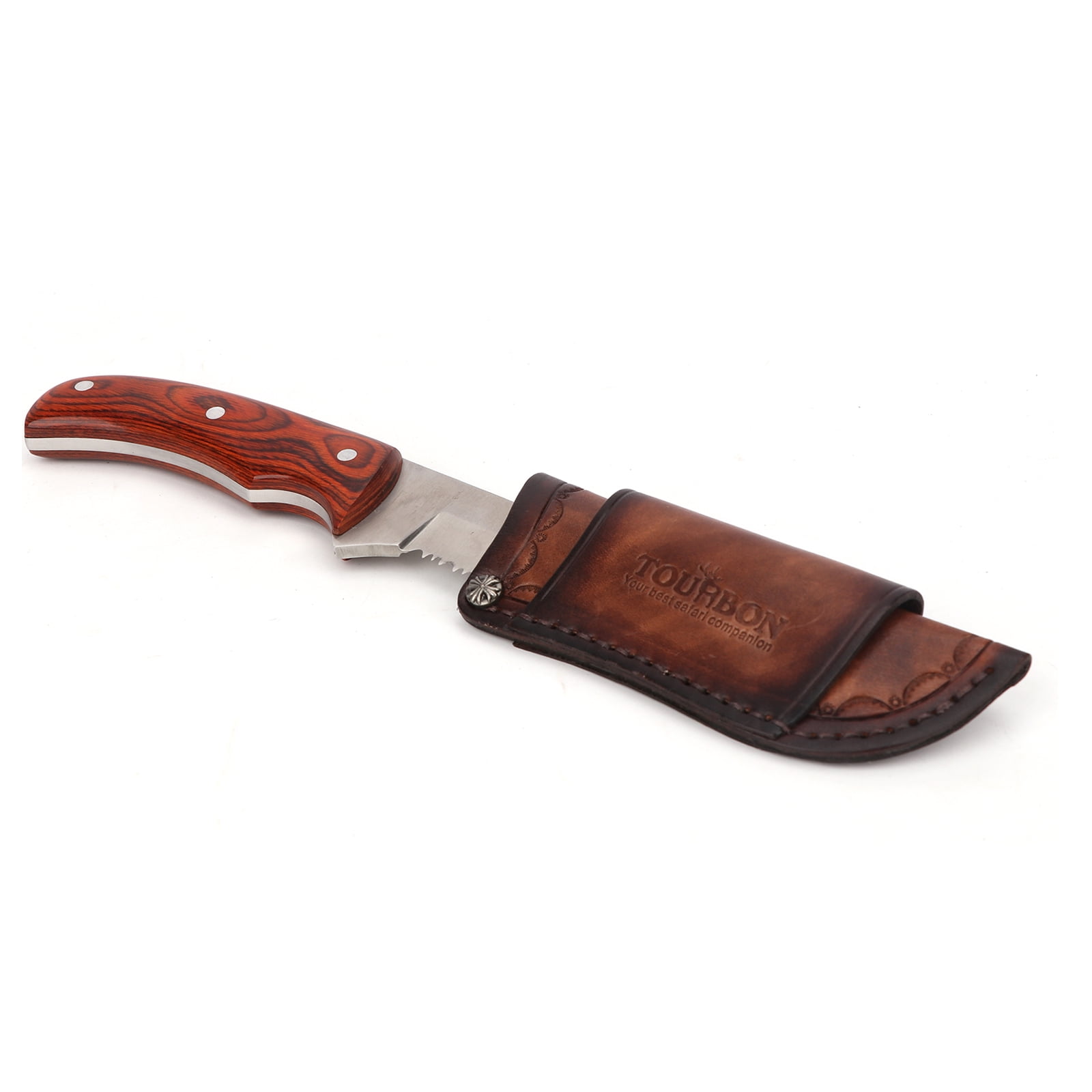 Tourbon Leather Fixed Blade Knife Sheath with Belt Loop Carrying Knives