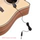 thumbnail image 5 of Pickup Mini transductor de recogida de guitarra con clip para instrumento con conector de 1/4 de pulgada Cable de 2,4 M para guitarra acústica, violín, mandolina, ukelele, 5 of 6