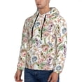 thumbnail image 3 of Haiem Floral Patterned Men's Hoodie with Kangaroo Pocket - Ideal Pullover Sweatshirt for Daily Wear, Travel, and Home-Small, 3 of 7