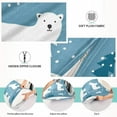 thumbnail image 5 of GZHJMY Polar Bear Queen Pillowcase Super Soft Cozy Plush Pillow Case with Zipper for Sofa Bed Couch, 20 x 30 Inch, 5 of 7