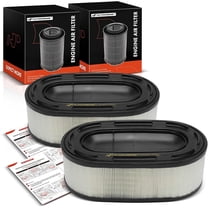 A-Premium 2-PC Engine Air Filter Compatible with Chevrolet Corvette 2020 2021 2022 2023 2024 6.2L, Replace# 84321605