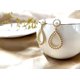thumbnail image 3 of Pendientes de perlas chapados en oro de 14 quilates con aguja de plata S925, estilo palacio retro para mujeres, niñas, regalo de San Valentín, cumpleaños, aniversario, fiesta…, 3 of 5