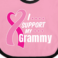 thumbnail image 4 of Inktastic Breast Cancer Awareness I Support My Grammy with Pink Ribbon Boys or Girls Baby Bib, 4 of 4