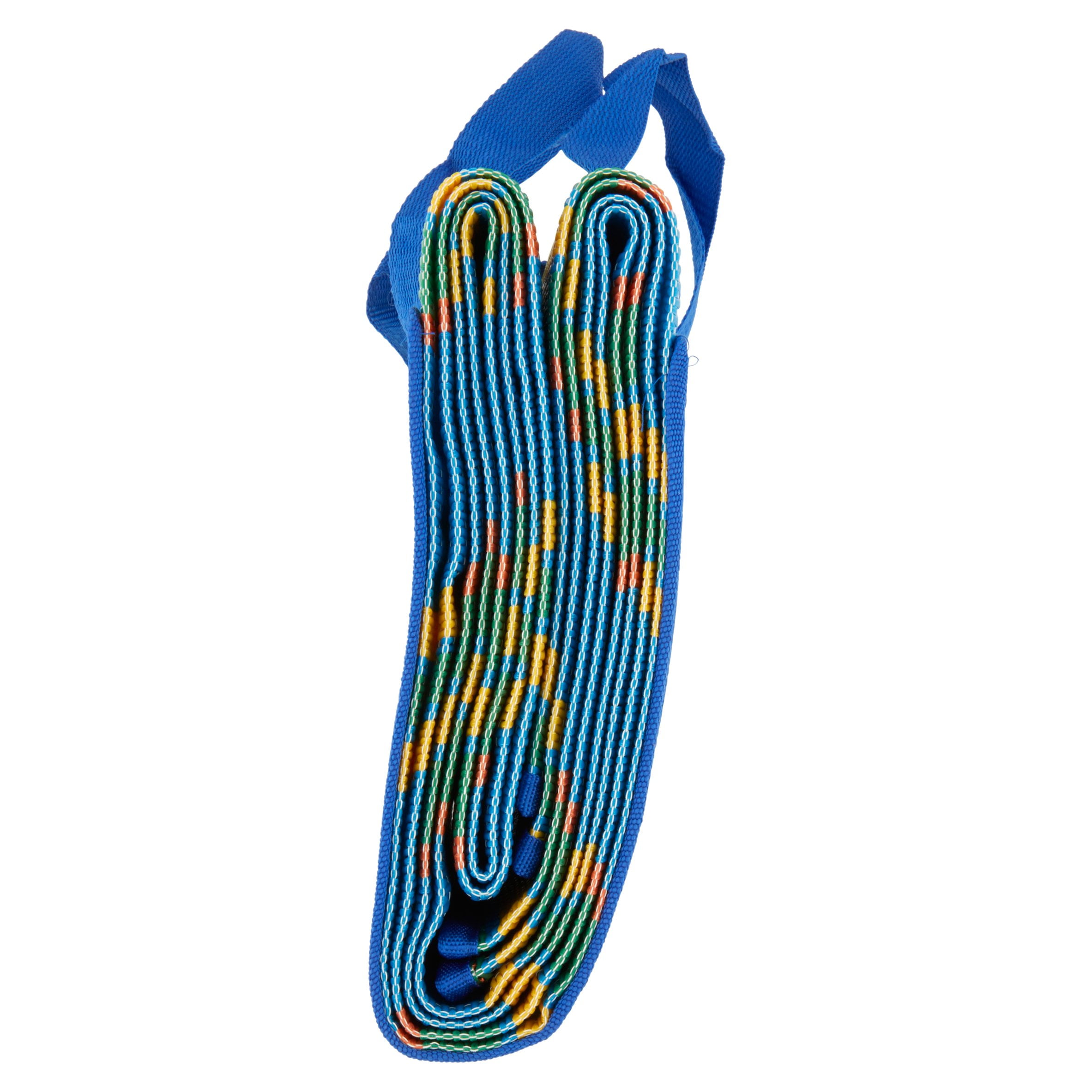 Camco 42815 60" x 78" Handy Mat with Carrying Strap - for Picnics, Beach, RVing and Outings - Blue/Green Stripe