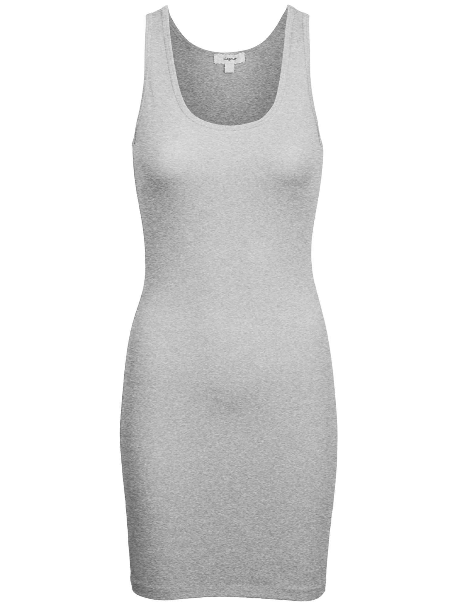 *CLEARANCE* Women/'s Basic Sleeveless Scoop Neck Bodycon Premium Cotton Dress