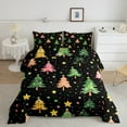 thumbnail image 2 of Manfei Kawaii Xmas Tree Queen Comforter Set,Colorful Graffiti Stars Bedding Sets,Merry Christmas Bedding Comforter Set For Teens,Super Cozy Room Decor Reversible,3-Piece, 2 of 8