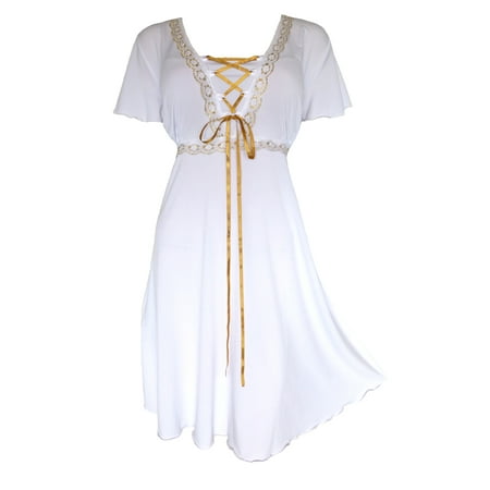 Dare To Wear Victorian Gothic Boho Women s Plus Size Angel Corset Dress S - 5x
