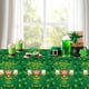 thumbnail image 2 of Penkiiy Juego de vajilla para el día de San Patricio, trébol verde de la suerte y platos desechables, tazas, servilletas, tenedores, cucharas, 2 of 4