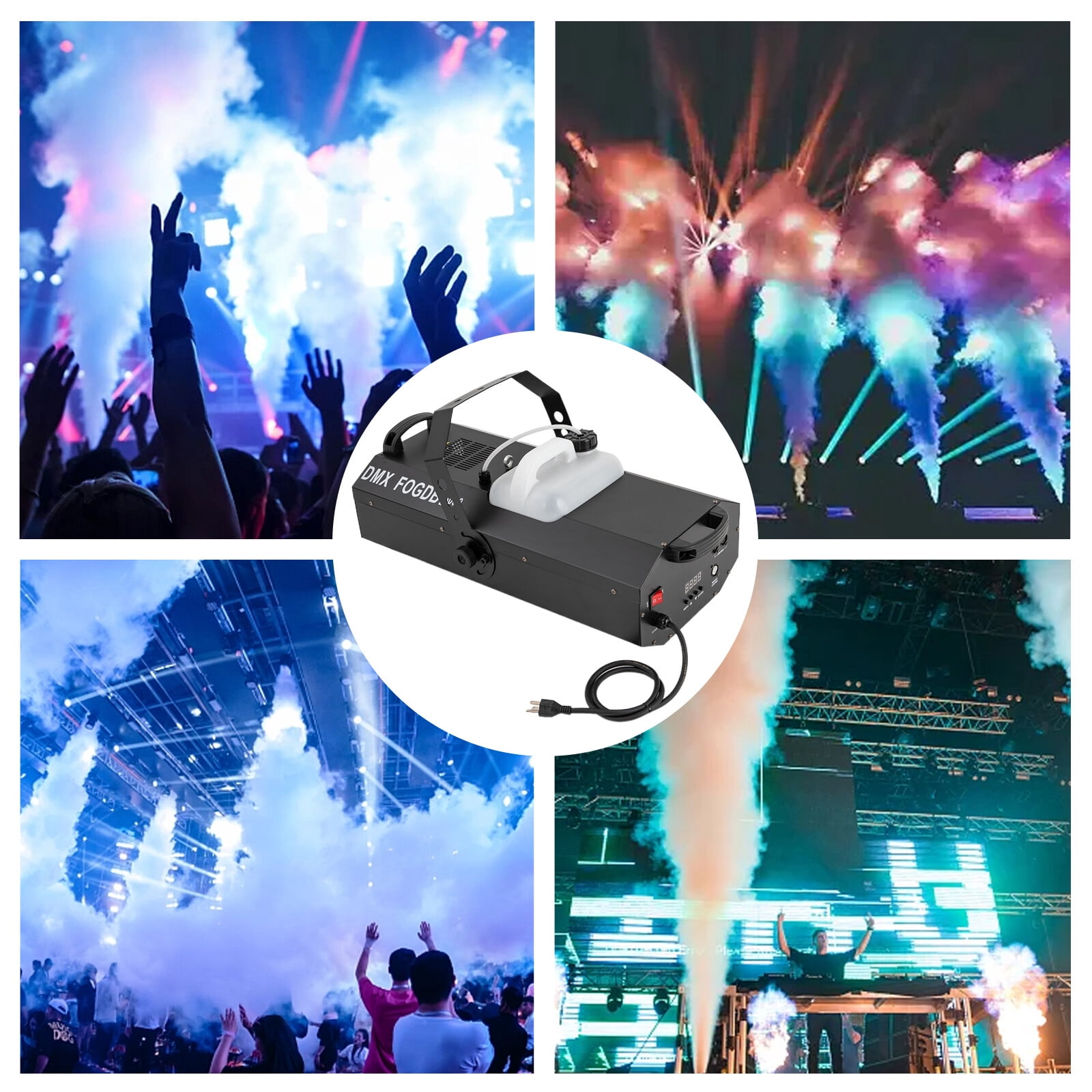 Halloween Fog Machine Smoke Machine 30000CFM Fog DMX Stage Haze Machine 3000W For Stages, Ballrooms, Bars, Birthday Parties