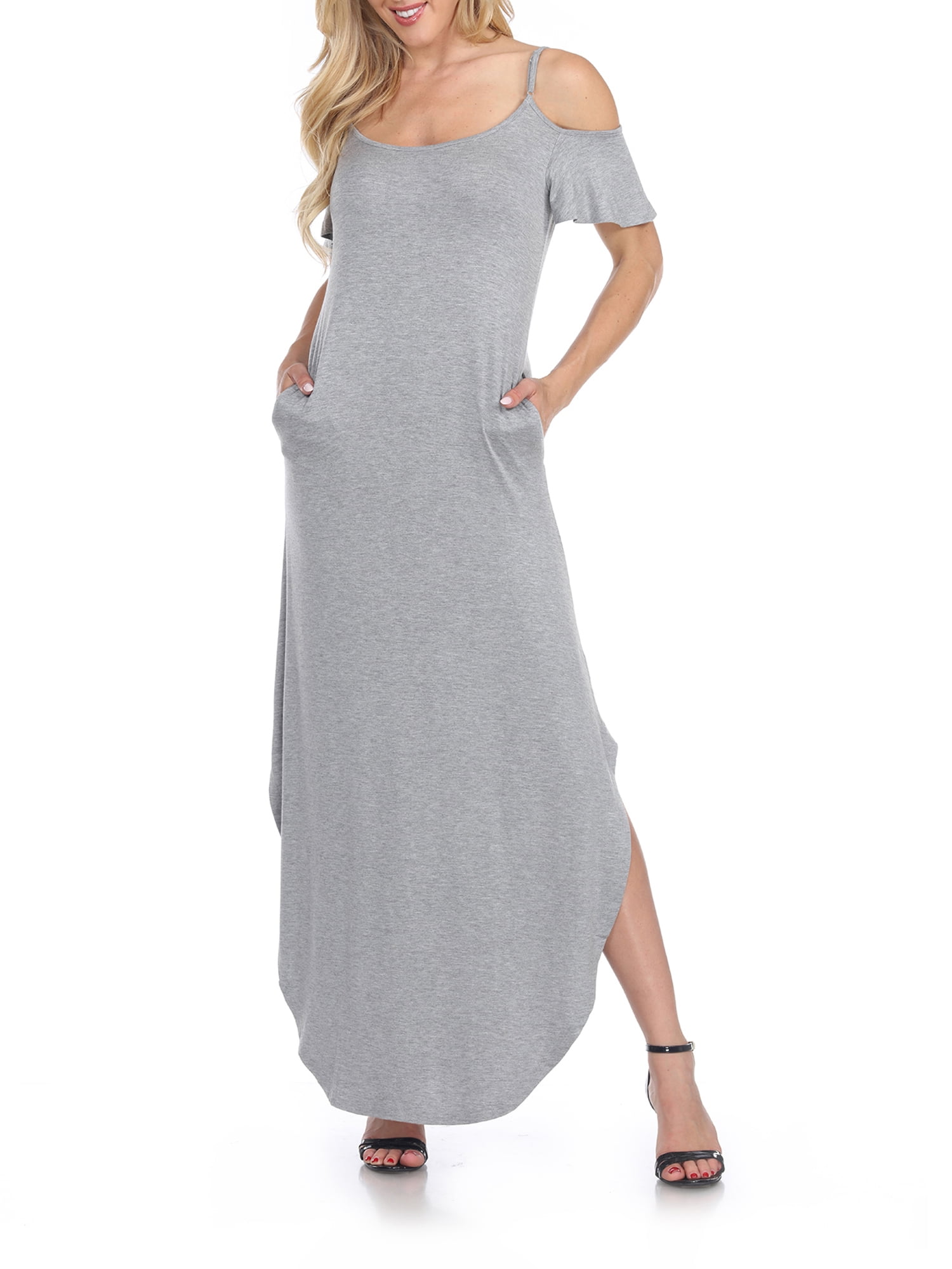 walmart white maxi dress