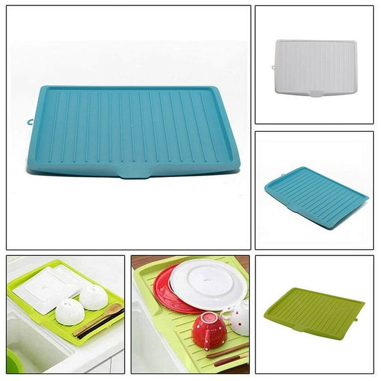 1pc Multicolor - Thicken Plastic Single Layer Dish Drainer Tray With Drip  Tray For Kitchen Storage