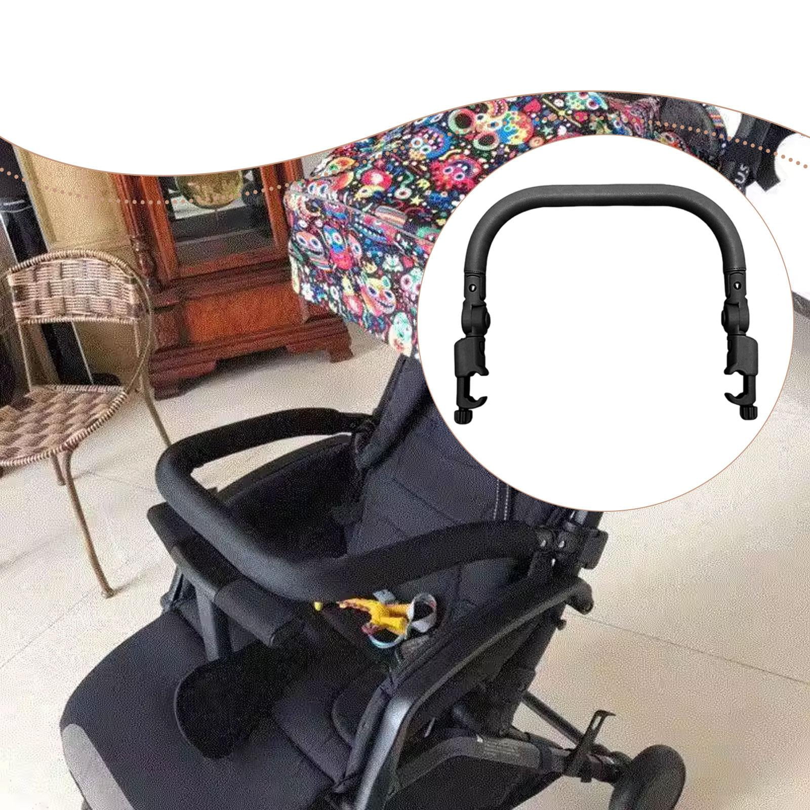 Stroller Armrest Guardrail Handrail PU Leather Material Adjustable Angle for ST208 ST206 Baby Strollers