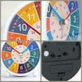 thumbnail image 3 of REGALWOVEN Mechanical Alarm Clock Colorful Cartoon Design, No Tick Sound, Battery Operated for Home Decor White 4.5"L x 2.0"W x 4.7"H, 3 of 5