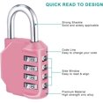 thumbnail image 3 of 2Pack Combination Lock, 4 Digit Combination Padlock Outdoor, School Lock, Gym Locks, 3 of 7