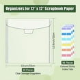 thumbnail image 3 of 30-Piece Scrapbook Paper Storage Organizer,for 12 x 12 Inch Scrapbook Paper, Vinyl Records, and Cards Stock, 3 of 7